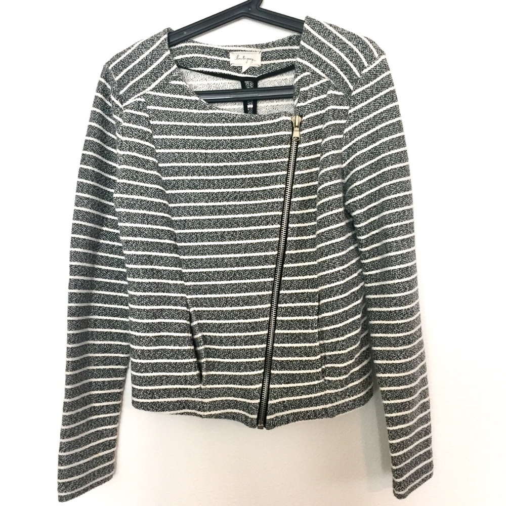 Lou & grey asymmetrical zip motto jacket s…